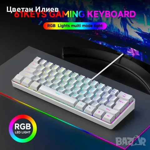 GOTBAT Gaming Keyboard / GOTBAT гейминг клавиатура, снимка 5 - Клавиатури и мишки - 55940838