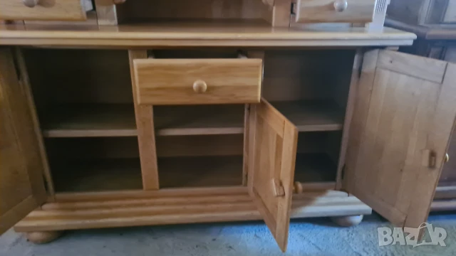 шкаф скрин с витрина внос от Европа, снимка 7 - Шкафове - 50698964