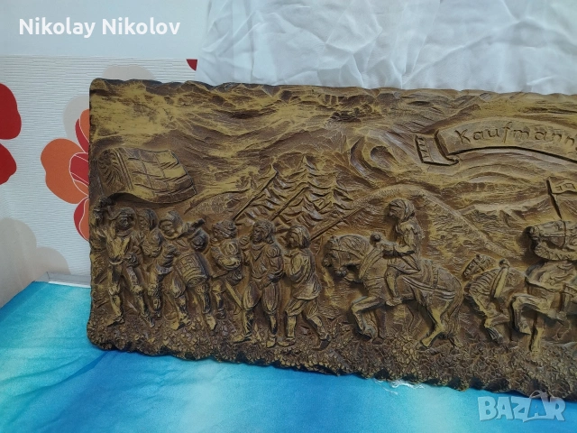 Барелеф масивен 110х35, снимка 13 - Антикварни и старинни предмети - 53612083