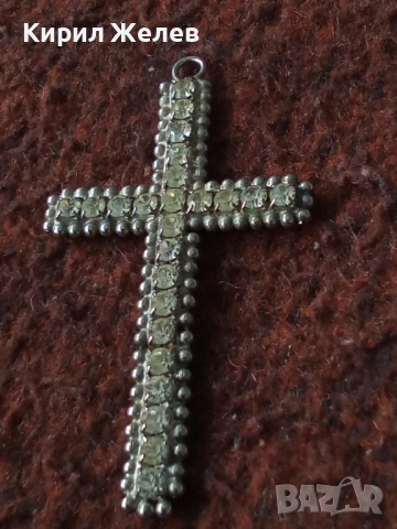 Стар кръст висулка 47813, снимка 4 - Антикварни и старинни предмети - 53485173