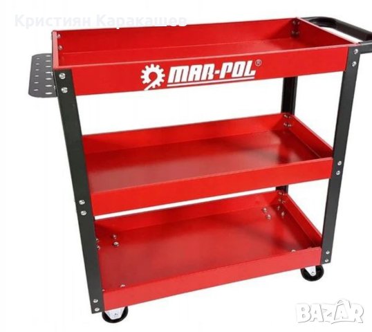 Стоманена количка за инструменти с 3 рафта, снимка 5 - Други инструменти - 42074969