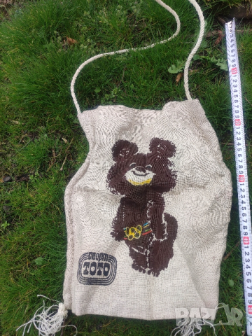 продава Торба мечето Миша - спорт ТоТо Олимпиада Москва  , снимка 2 - Чанти - 44780554