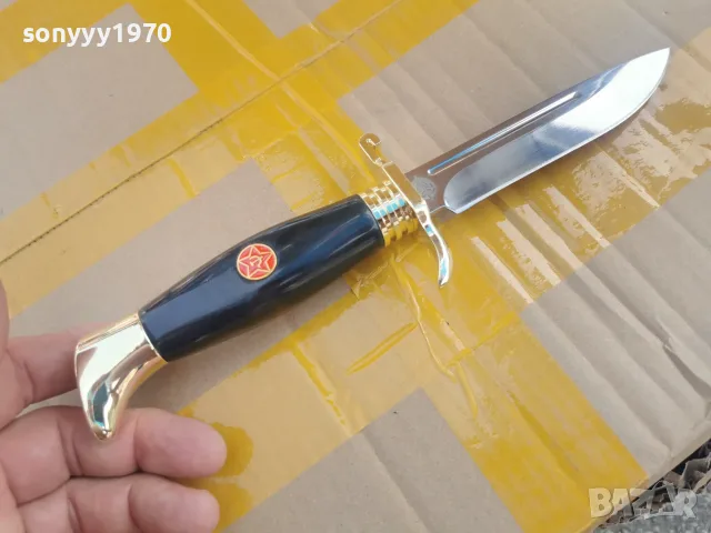 НОЖ ЗА КОЛЕКЦИЯ-ЧЕРЕН//ЗЛАТО 0309260747, снимка 5 - Ножове - 55933684