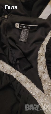 Черна официална рокля р-р L, снимка 6 - Рокли - 41642374