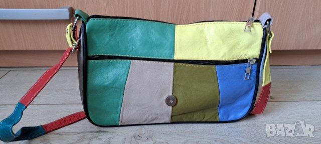 ЕСТЕСТВЕНА КОЖА НОВА Дамска чанта-28/21 см, снимка 5 - Чанти - 42468903