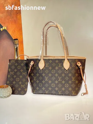 Louis Vuitton Neverfull medium size, снимка 6 - Чанти - 55759874