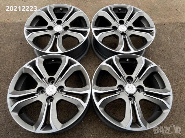 4 броя алуминиеви джанти за Peugeot 208,2008 16, снимка 2 - Гуми и джанти - 53477479
