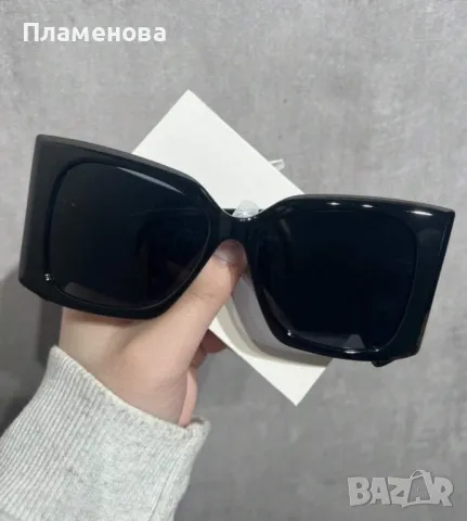 Дамски черни слънчеви очила с дебела рамка , снимка 2 - Слънчеви и диоптрични очила - 49357921