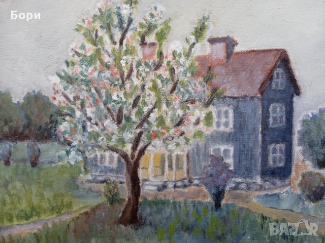 Стара картина платно/подписана/маслени бои /2, снимка 2 - Картини - 35724626