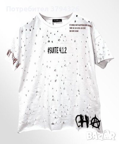 Дамска памучена тениска PUNKQUEEN , снимка 2 - Тениски - 41630060