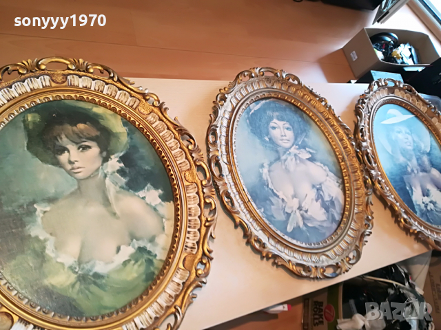 КАРТИНИ С ДАМИ ВНОС ОТ ГЕРМАНИЯ 0204221654, снимка 3 - Антикварни и старинни предмети - 36319545