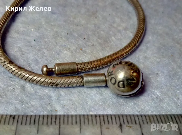 ПАНДОРА Бутикова МАРКОВА СРЕБЪРНА ГРИВНА СРЕБРО S925 ALE PANDORA 15570, снимка 10 - Гривни - 48485928