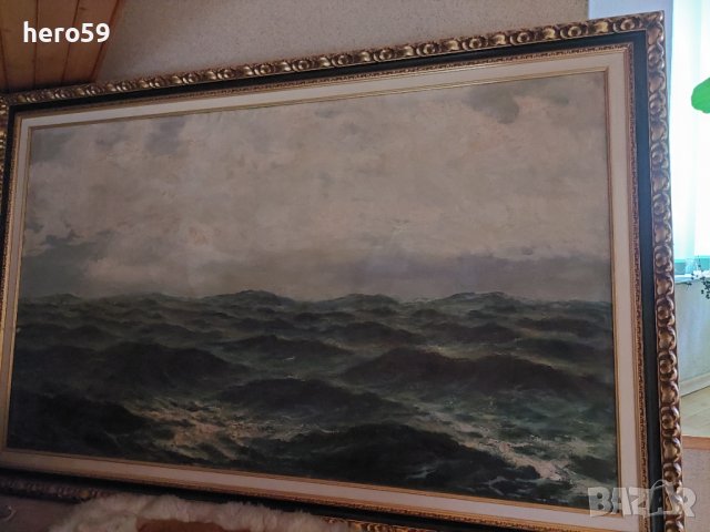 Огромна картина,масло 1943 г.размер178/110-Петър Бояджиев(1907-1963), снимка 6 - Картини - 39175557