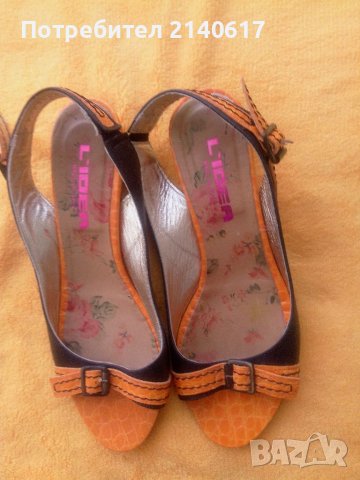 Италиански сандали L'IDEA 100% естествена кожа,N:38