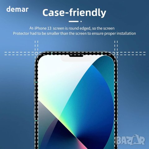 NEW'C [4 в пакет], 2 x протекто за екран и 2 x за обектива - за iPhone 13, за iPhone 12 Pro Max, снимка 9 - Фолия, протектори - 42312047