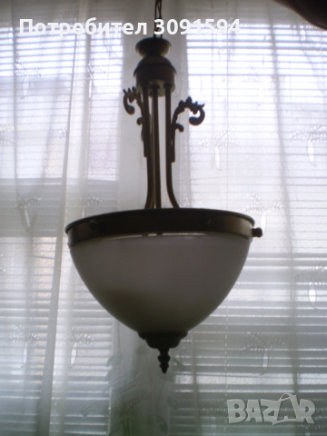 Таванна лампа в стил Арт Деко в добро състояние, снимка 8 - Полилеи - 53584386