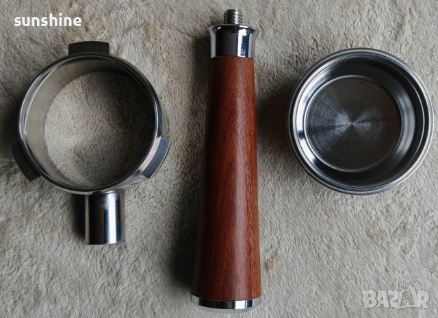 58 мм 3-ъглов бездънен портафилтър за кафемашина еспресо, снимка 4 - Кафемашини - 53596314