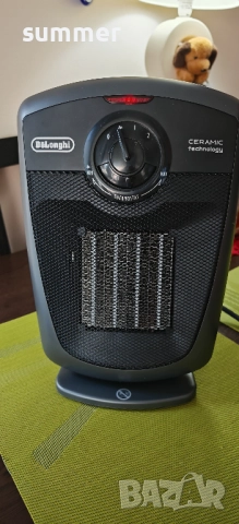 Керамичен радиатор Delonghi черен