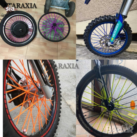 Декорация за спици  Мотор, Спици, Велосипед, ATV, 24см, неон, снимка 7 - Аксесоари и консумативи - 36068114