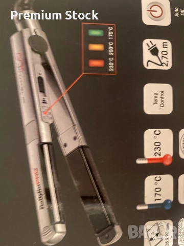 Преса за коса BaBylissPro 2071 Ultra Curl, Професионална, Керамични плочи 25 мм, 3 степени, 170°-230, снимка 2 - Други - 52807499