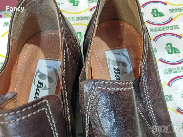 Мъжки кожени обувки 40 номер, снимка 6 - Официални обувки - 52695685