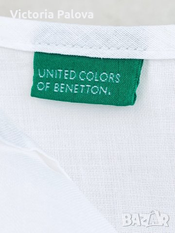 Дълга ленена пола А-силует BENETTON , снимка 6 - Поли - 41328351