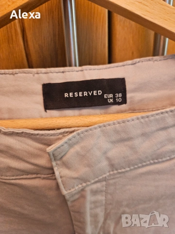 Панталон Reserved летен размер 38 светло сив , снимка 2 - Панталони - 53514918