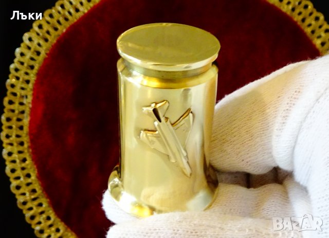 Бронзови чаши с изтребител F-4 Phantom , снимка 7 - Антикварни и старинни предмети - 40169257