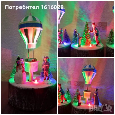 Коледни LED фигури за изграждане на селца и градчета.