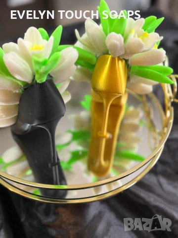 Букет „Кокичета“ от глицеринов сапун, снимка 6 - Козметика за тяло - 53277493