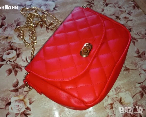  Нова Кожена Дамска Чанта , снимка 5 - Чанти - 50779013