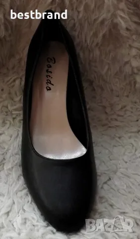 Дамски елегантни обувки на нисък ,стабилен ток, от изкуствена кожа, код 460/60, снимка 8 - Дамски елегантни обувки - 47279369