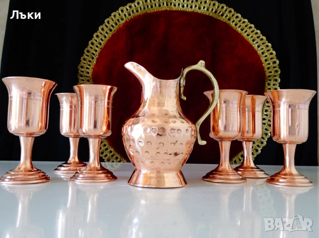 Кована медна кана за ракия,чиста червена мед. , снимка 10 - Антикварни и старинни предмети - 52203813