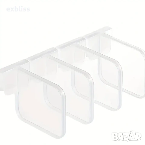 Пластмасови органайзери за хладилник 5бр., снимка 3 - Органайзери - 53387531