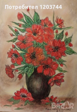 Картини 🐎коне,цветя🌺, портрети✨ НОВО✨, снимка 4 - Картини - 52526267