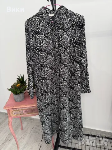 Дълга красива рокля в размер М, снимка 3 - Рокли - 48428429