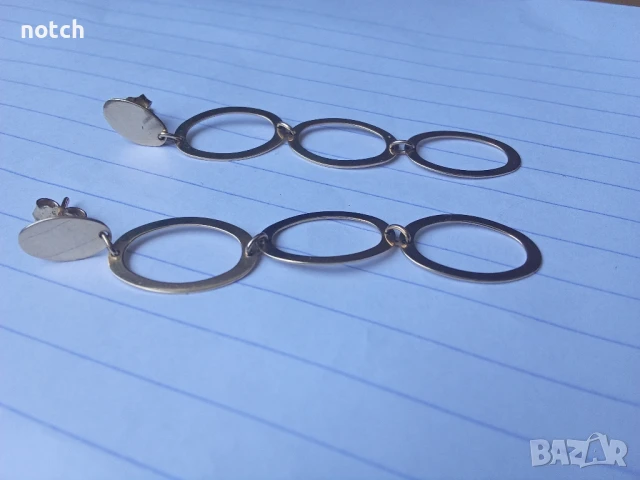 Златни обеци, снимка 5 - Обеци - 50744191