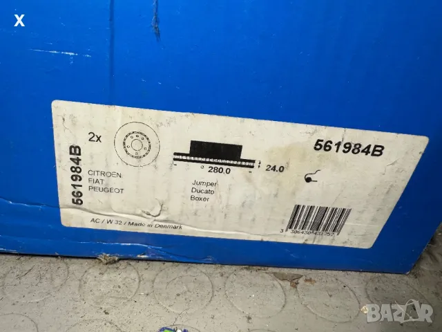 561985B BENDIX ПРЕДНИ ДИСКОВЕ 2 БР CITROEN Jumper / FIAT Ducato / PEUGEOT Boxer 1994-2024 OE 4249K3, снимка 4 - Части - 48984833