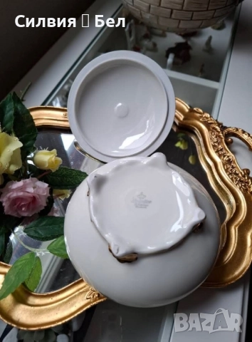 Луксозна порцеланова кутия , снимка 4 - Антикварни и старинни предмети - 51953979