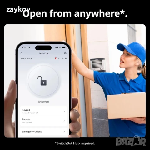 SwitchBot Smart Lock Pro, Безключова ключалка за входна врата, Интелигентна ключалка, снимка 2 - Друга електроника - 50443007