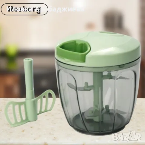 Чопър ръчен Rosberg, 0.9л, 5 остриета, снимка 3 - Чопъри и пасатори - 49393318