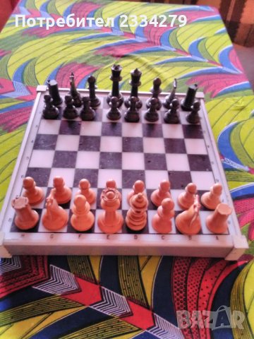 Шах с фигури и професионална дъска от 70-те години,  N:2 дървен шах и фигури, мно., снимка 18 - Шах и табла - 39967228