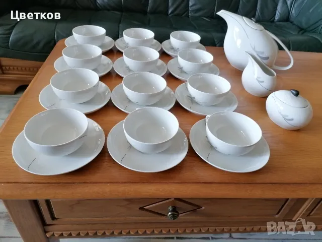 Сервиз за чай за 12 човека "Scherzer Bavaria", снимка 9 - Антикварни и старинни предмети - 49617428