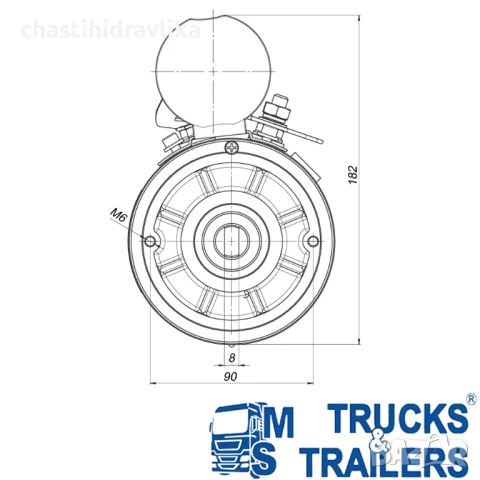 Ел. мотор за хидравлична помпа OMFB - 12V - 2kW - 60A 14916500723, снимка 3 - Части - 51063238