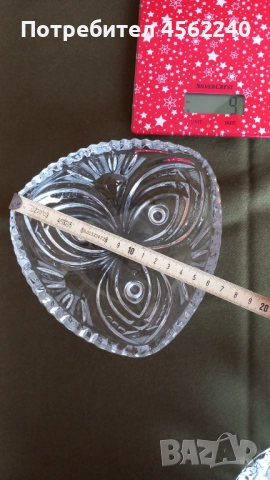 Кристална купа, снимка 4 - Прибори за хранене, готвене и сервиране - 52285485