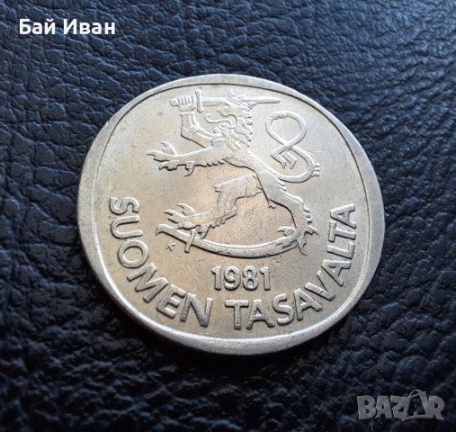 Монета 1 маркка 1981 г. Финландия- красива !, снимка 7 - Нумизматика и бонистика - 42478495