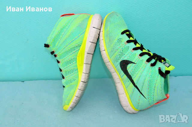 маратонки  Nike Free Flyknit Chukka Hyper Turquoise  номер 42,5, снимка 4 - Маратонки - 32609307