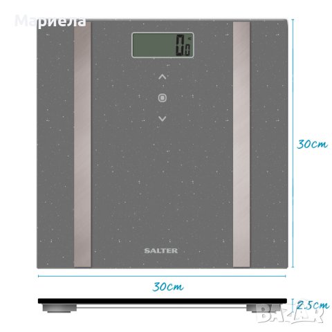 Salter 9163 GYGL3R кантар анализатор телесни мазнини/вода и ИТМ, снимка 8 - Други - 42416599