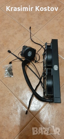 Cooler Master 240mm водно охлаждане за CPU, снимка 2 - Процесори - 53092404