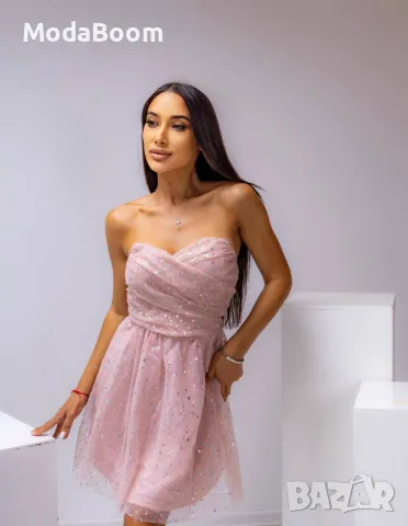 Розова дамска рокля 